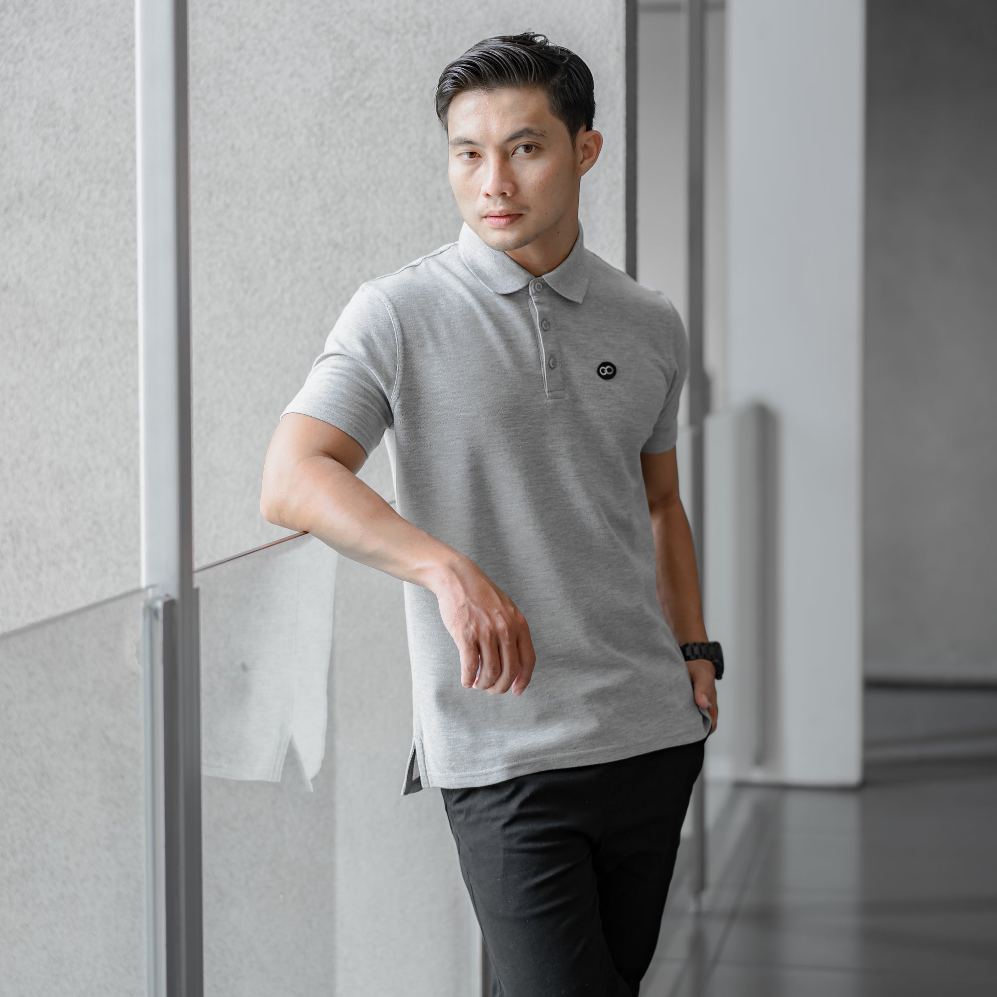 Nalure Short Sleeve Polo Shirt Patch