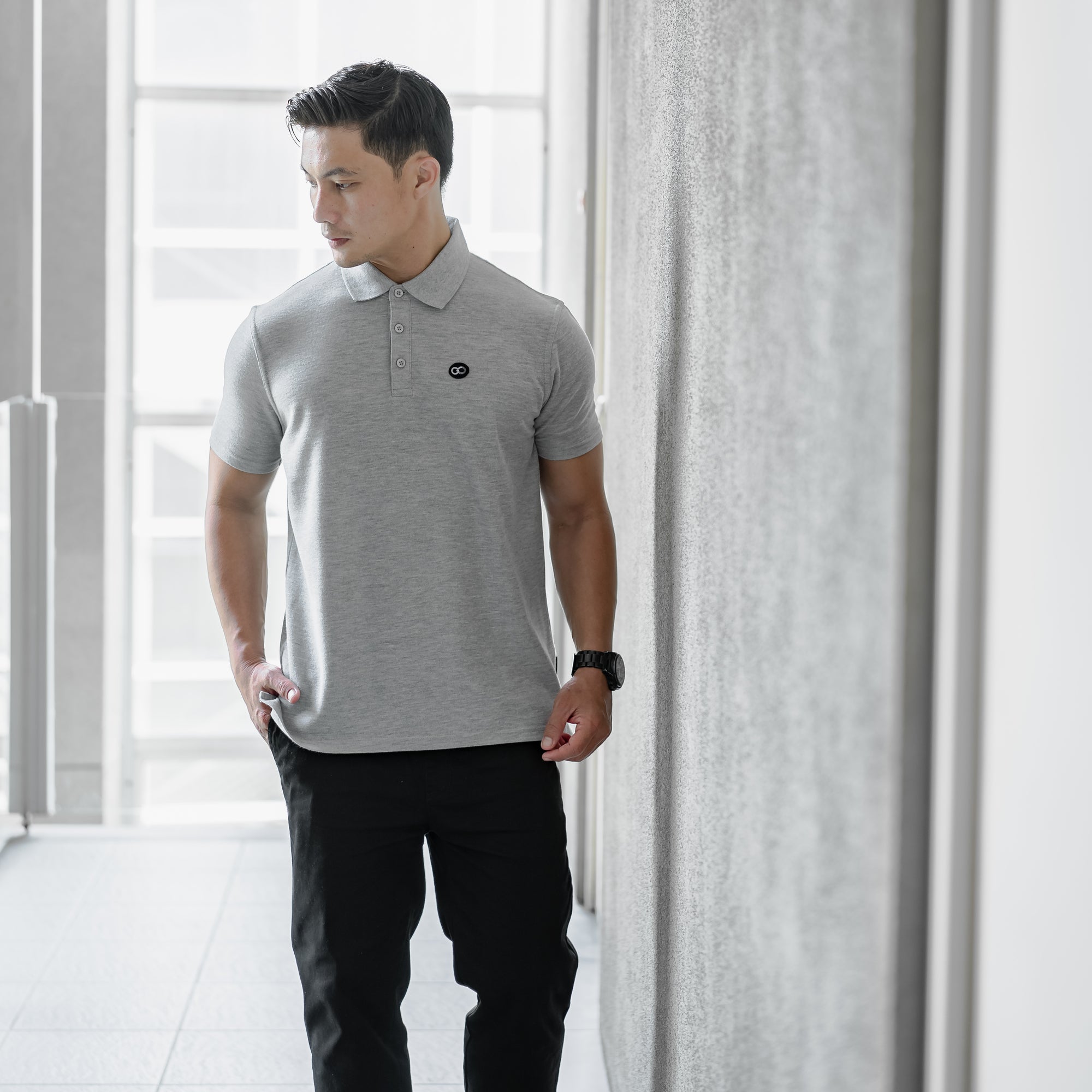 Nalure Short Sleeve Polo Shirt Patch