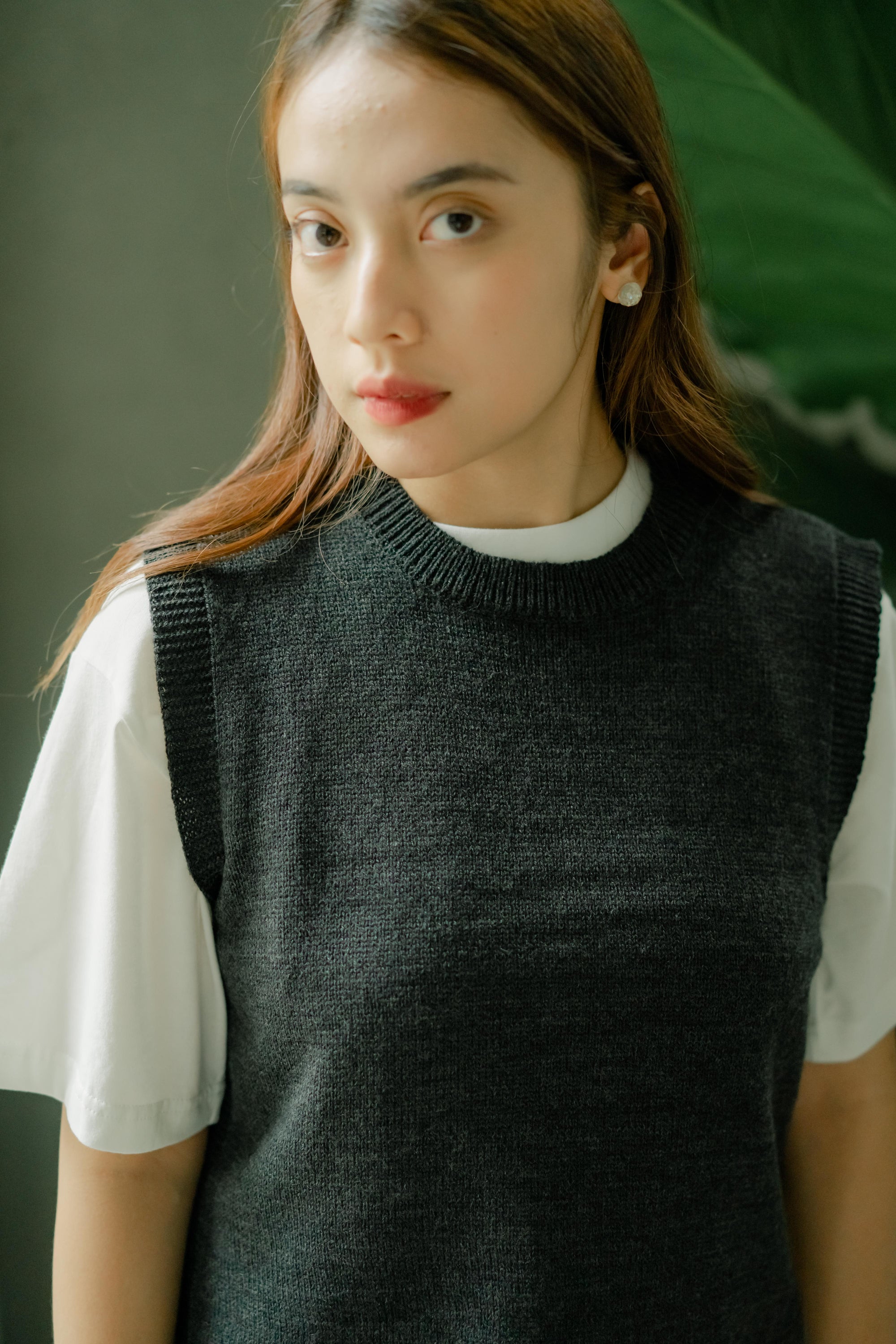 Nalure Vest Crop top Knitt Ladies