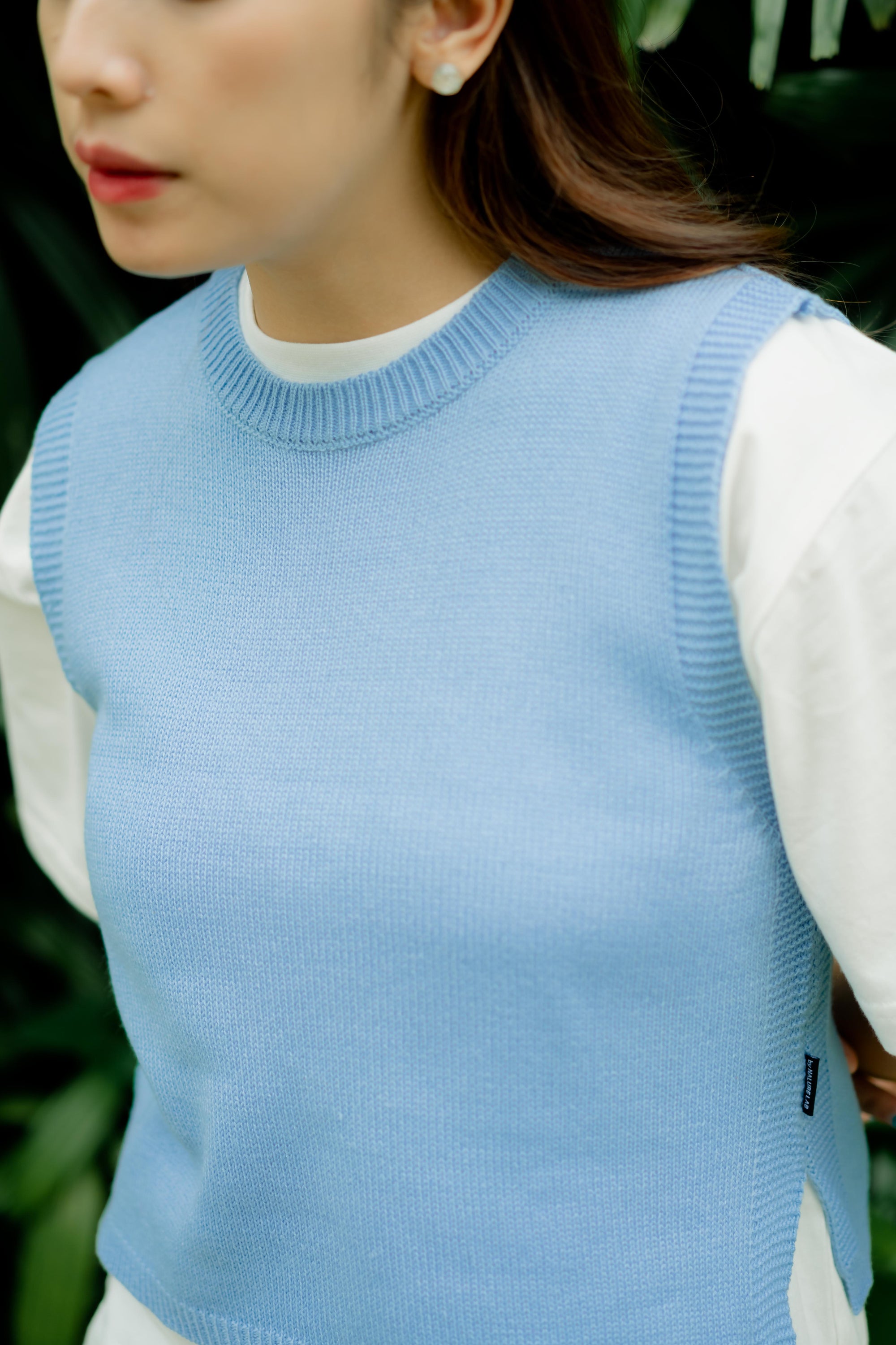 Nalure Vest Crop top Knitt Ladies