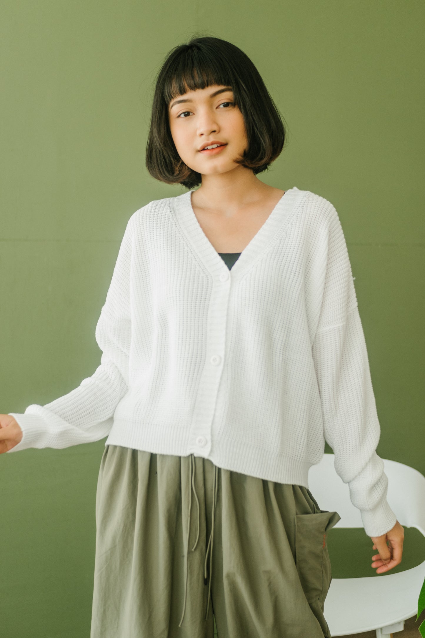 Nalure Cardigan Front Button