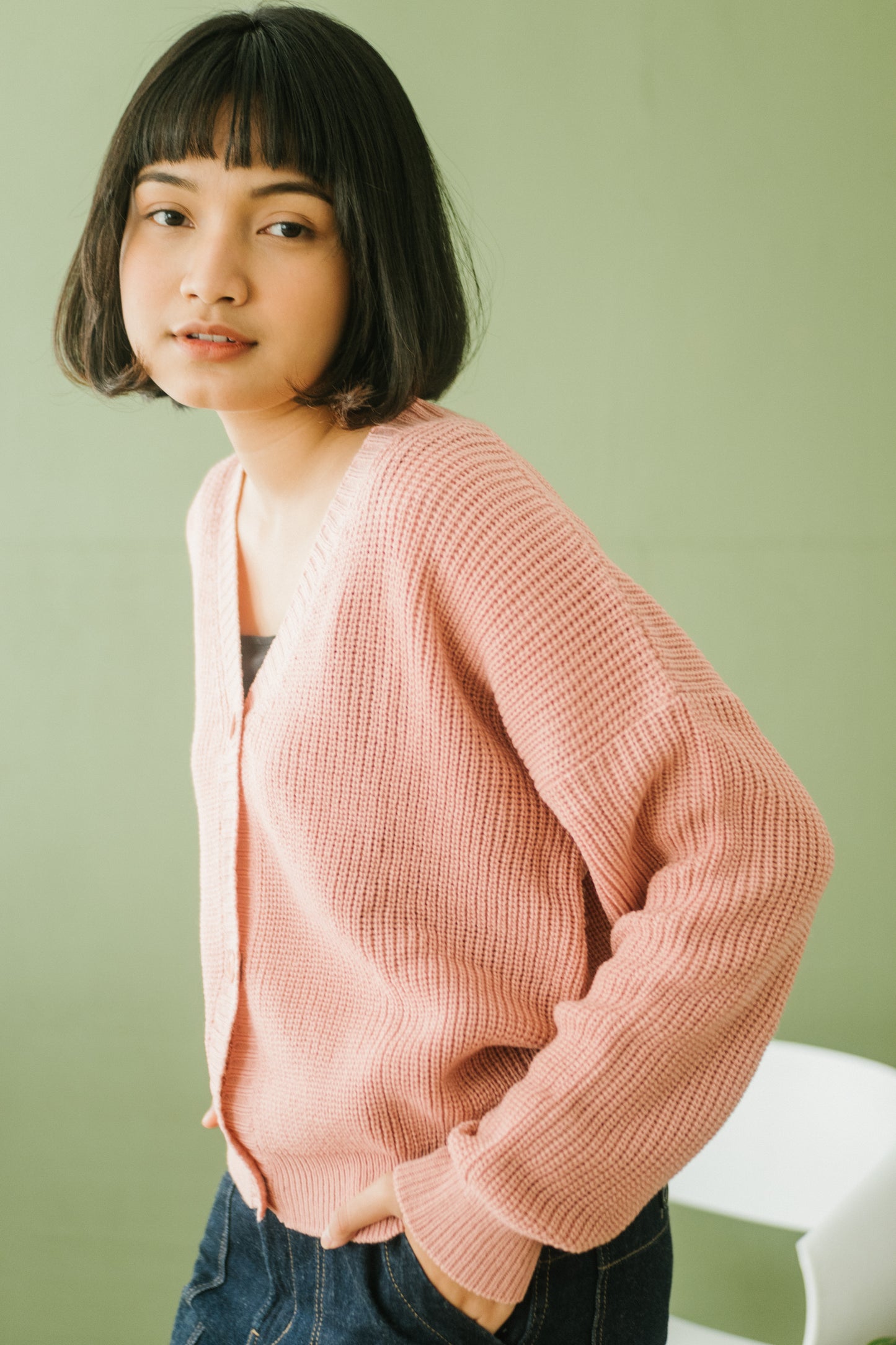 Nalure Cardigan Front Button