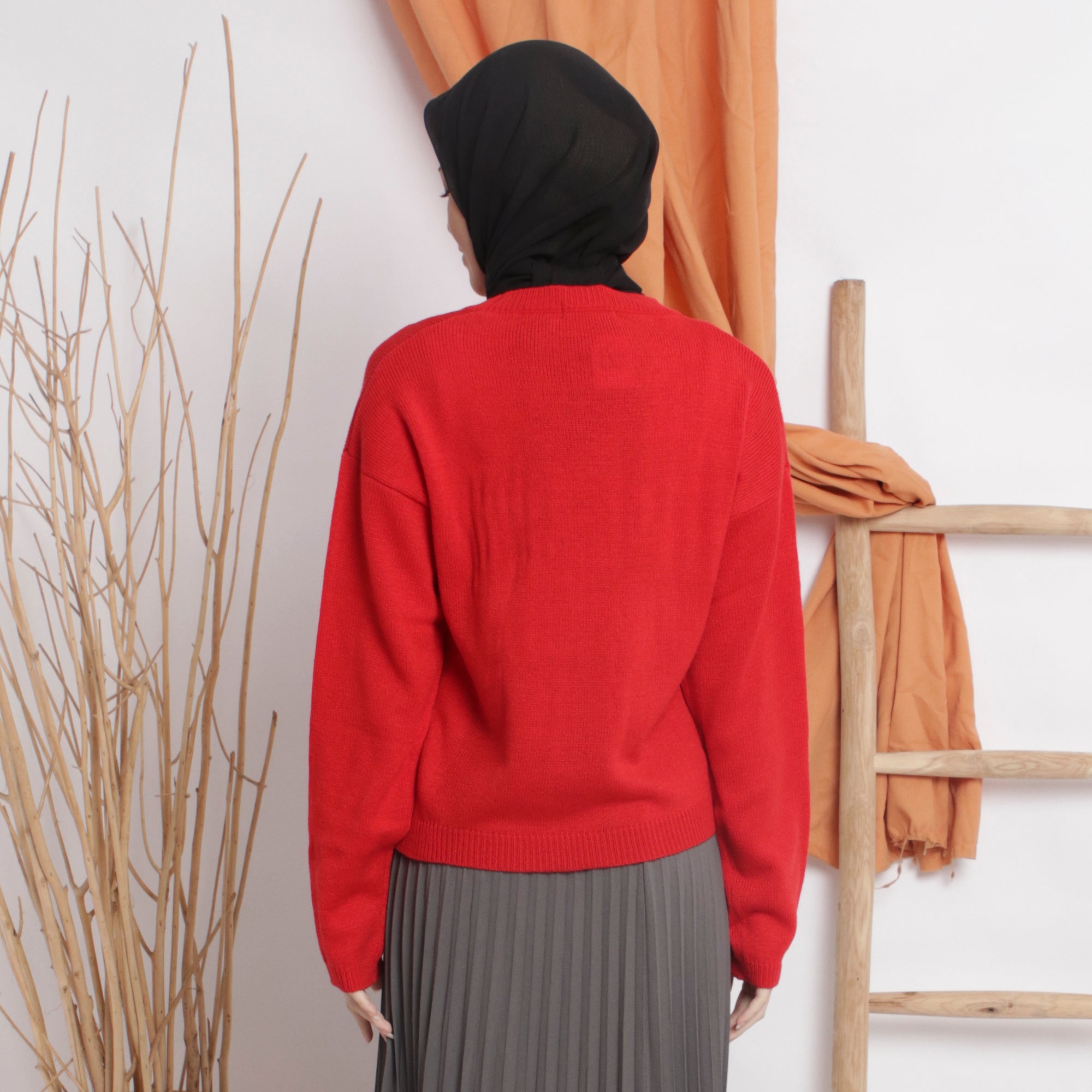 Nalure Single Color Sweater Knitt Ladies