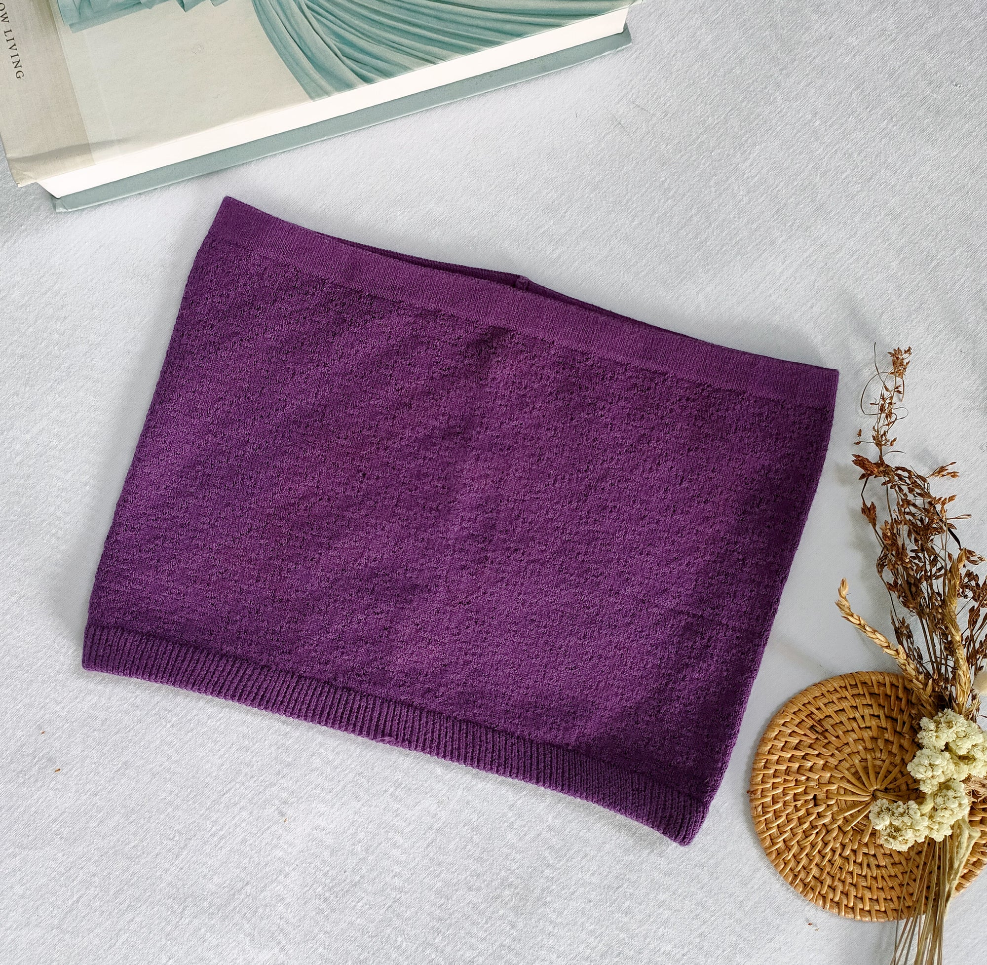 Nalure Naila - Crop Top Kemben Rajut | Tank Top Variasi Purple | Tank top wanita
