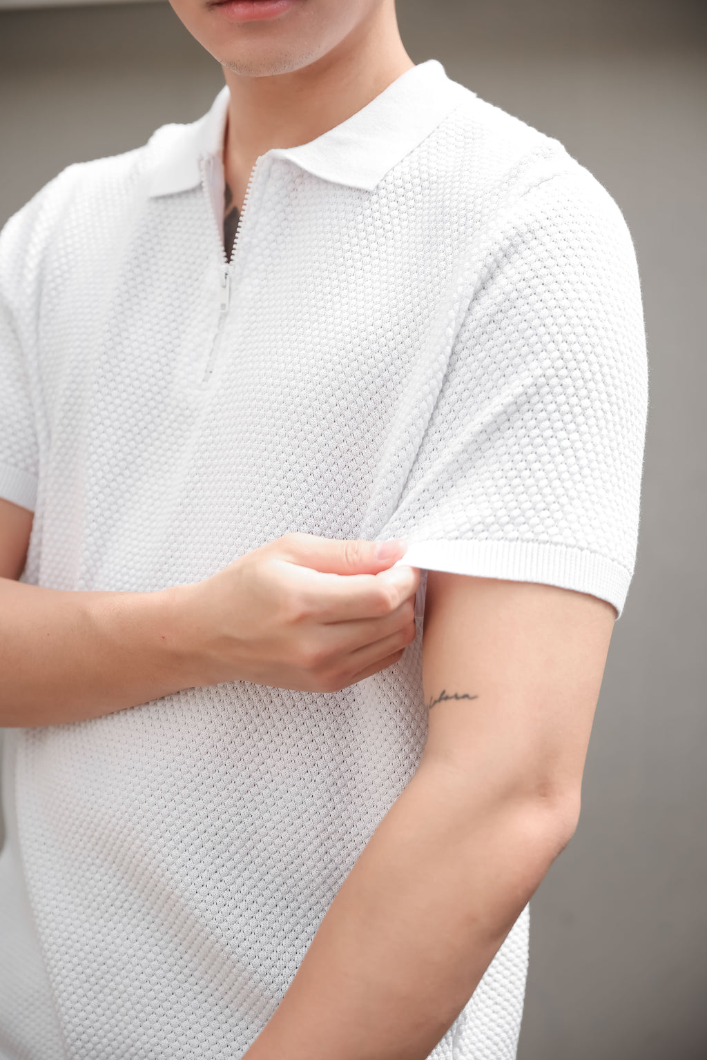 Nalure Axel Kaos Polo Pria | Knitwear Cowok | Polo Zipper