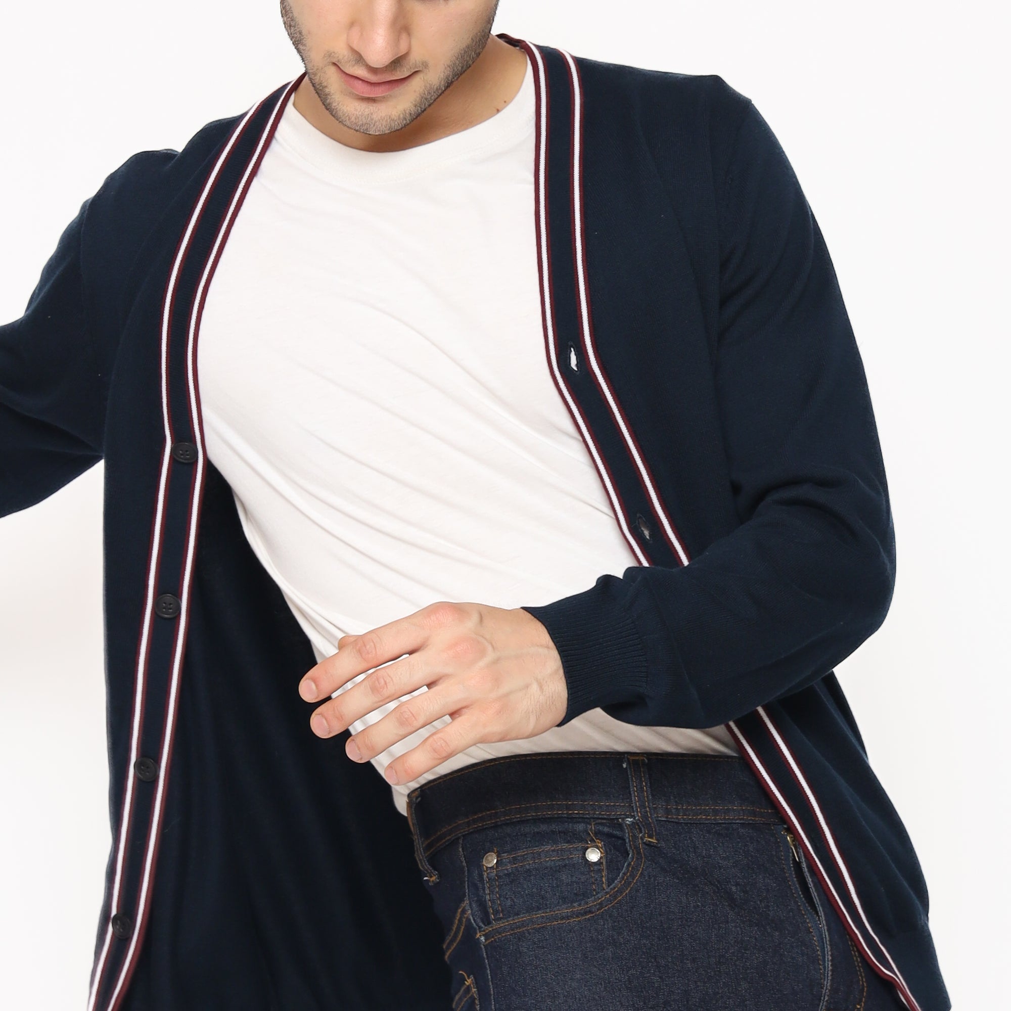 Nalure Danish Cardigan Knitt Man