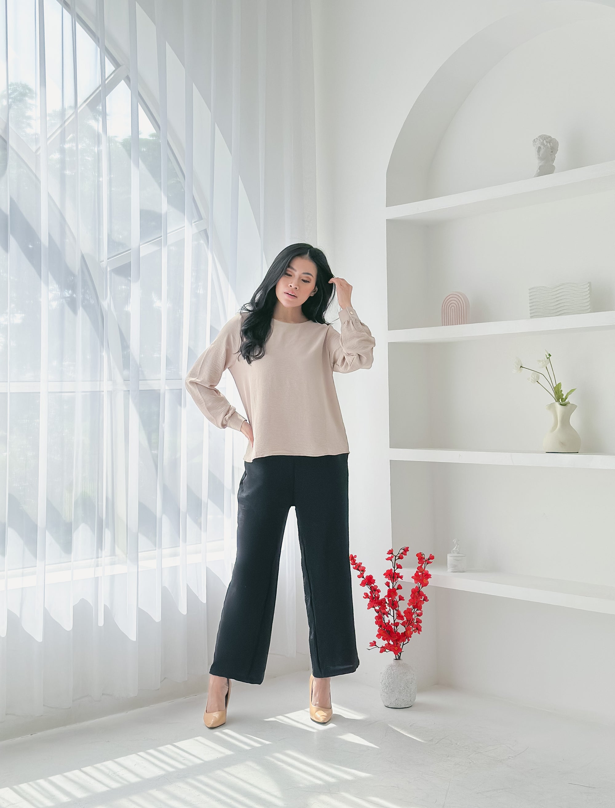 Nalure Elena Blouse Balloon Ladies