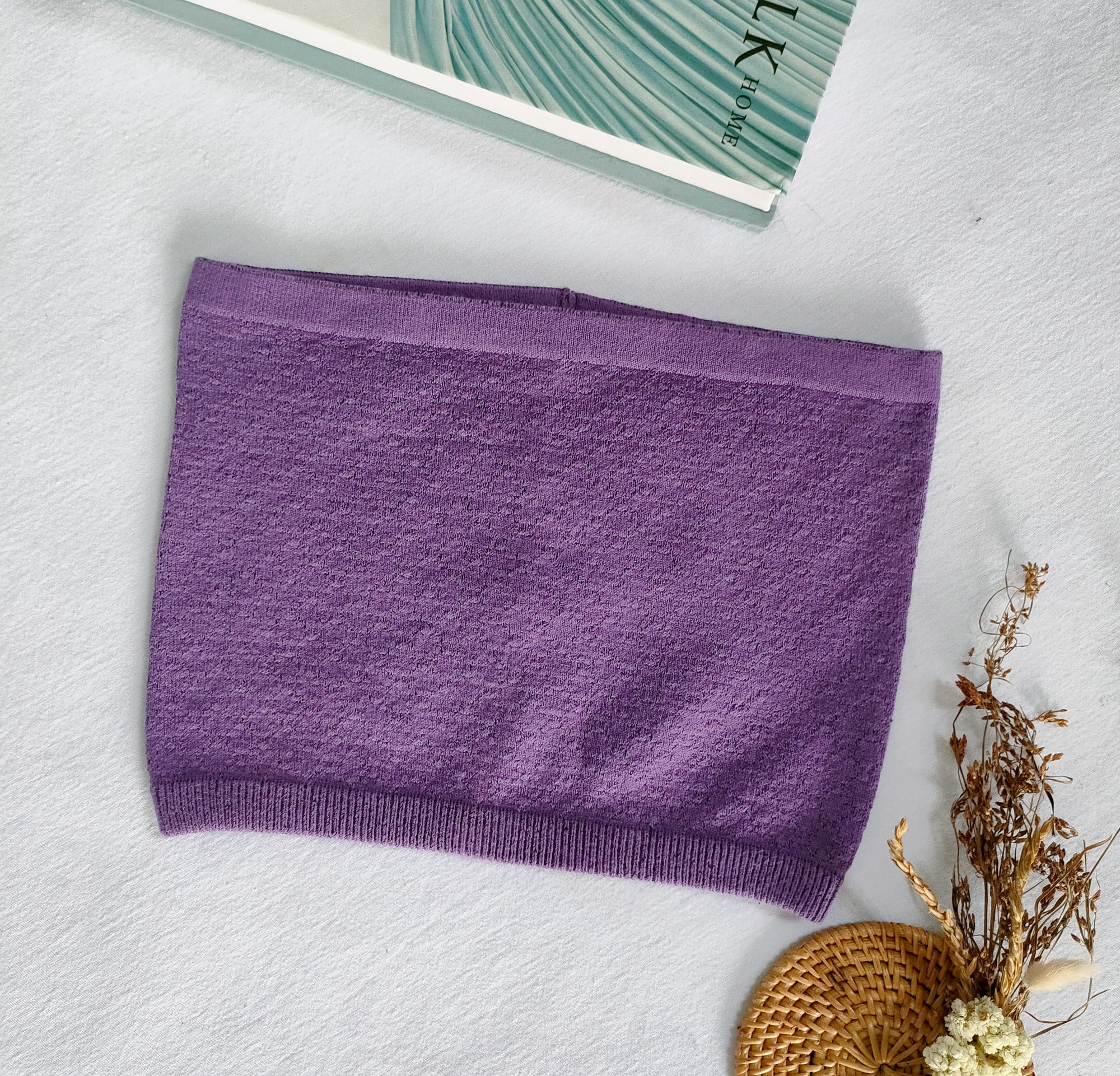 Nalure Naila - Crop Top Kemben Rajut | Tank Top Variasi Purple | Tank top wanita