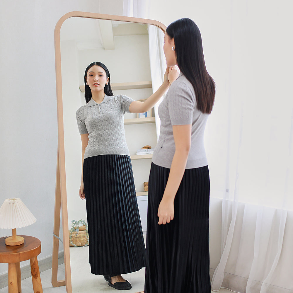 Nalure Women’s Cable Knit Polo