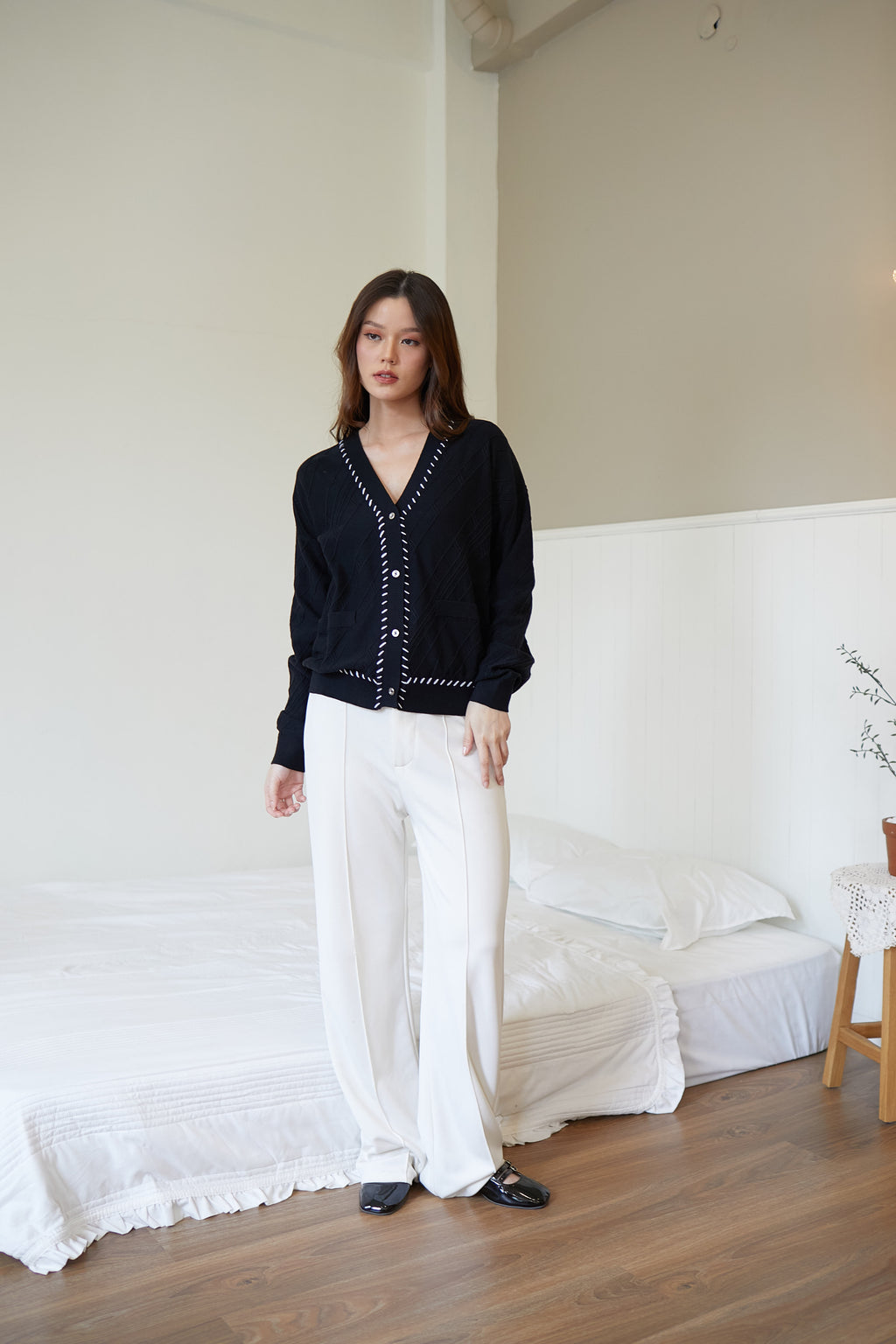 Nalure Thena Cardigan Wanita | Korean Style | Oversize