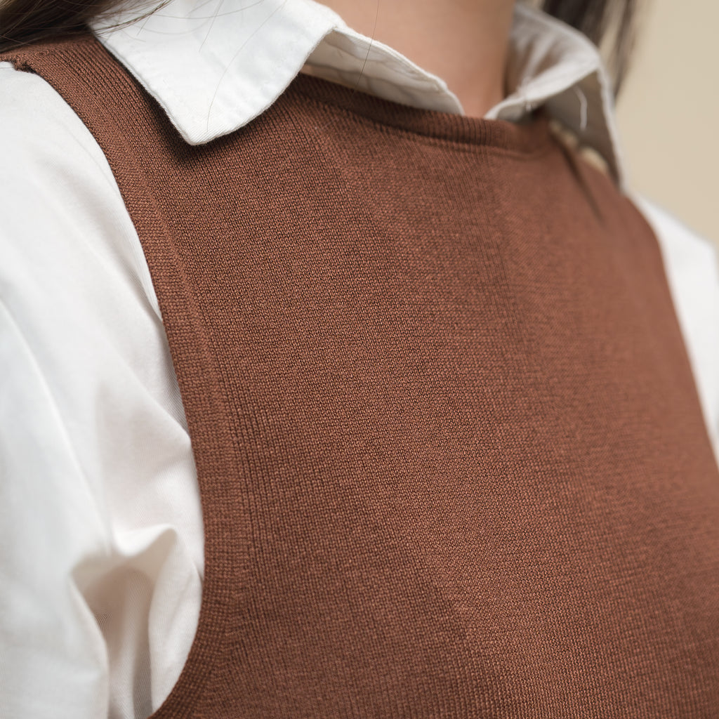 Nalure Tori Vest | Vest Knit Crop | Knitwear Wanita