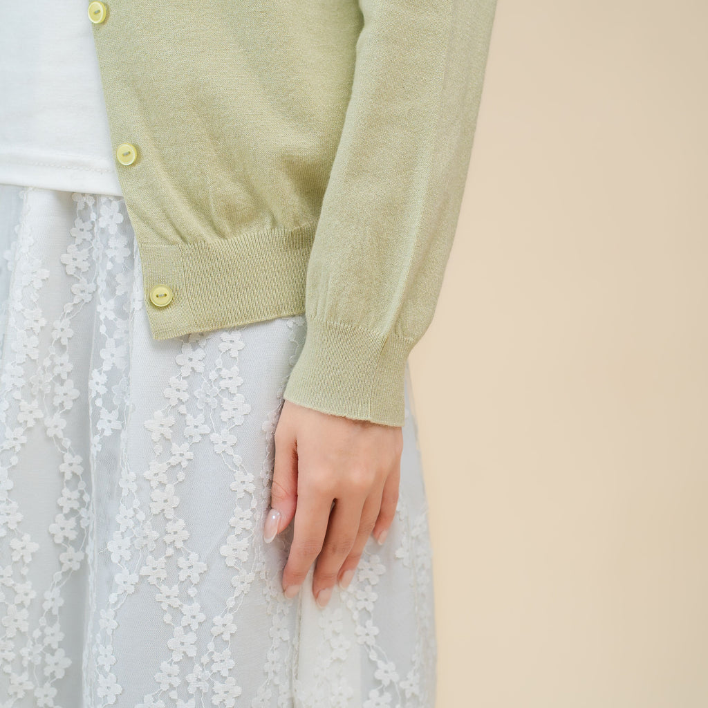 Nalure Cherry Cardigan | Cardigan Rajut | Long Sleeve Crewneck