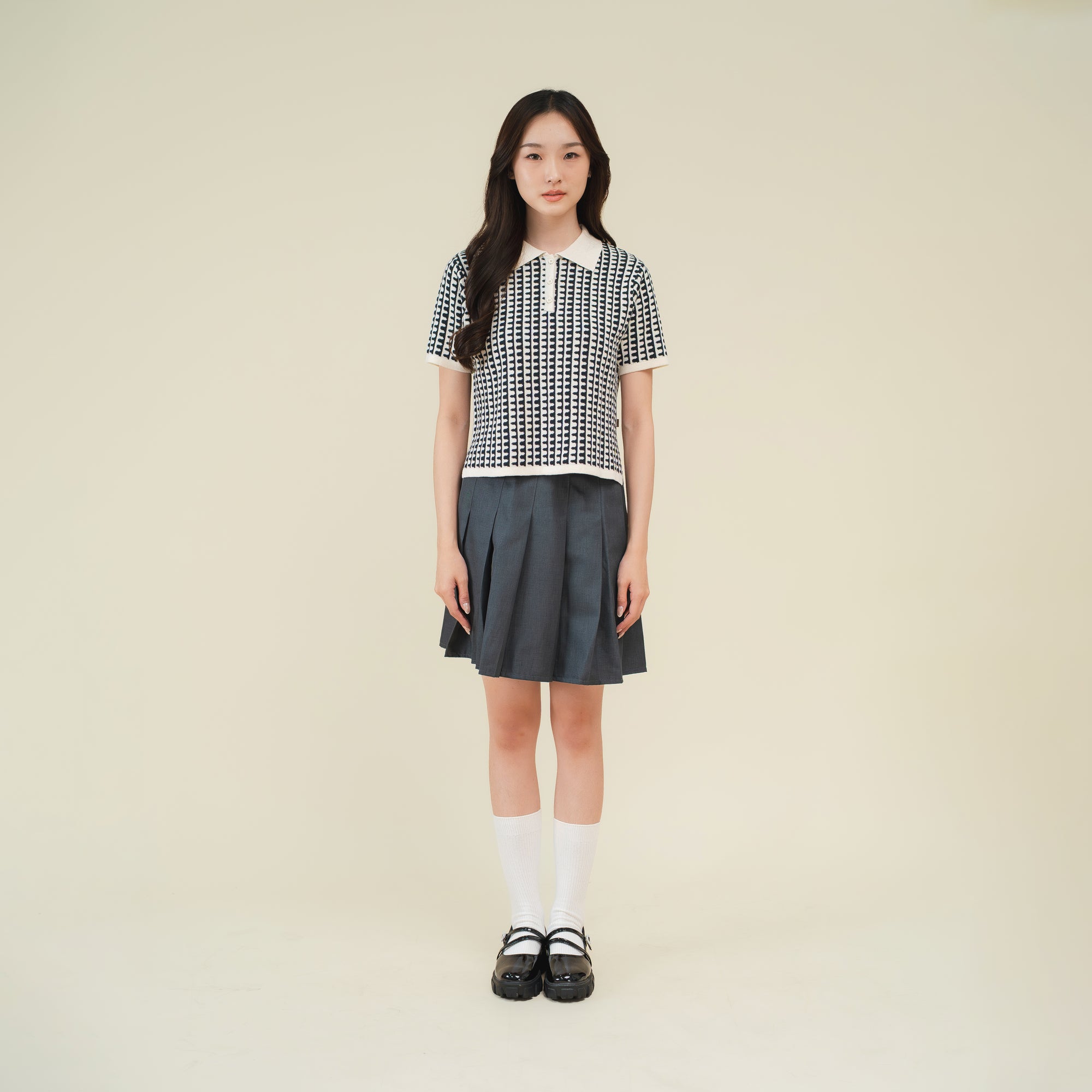 Nalure Kelly Polo Shirt Wanita | Knit Katun | Lengan Pendek Kerah