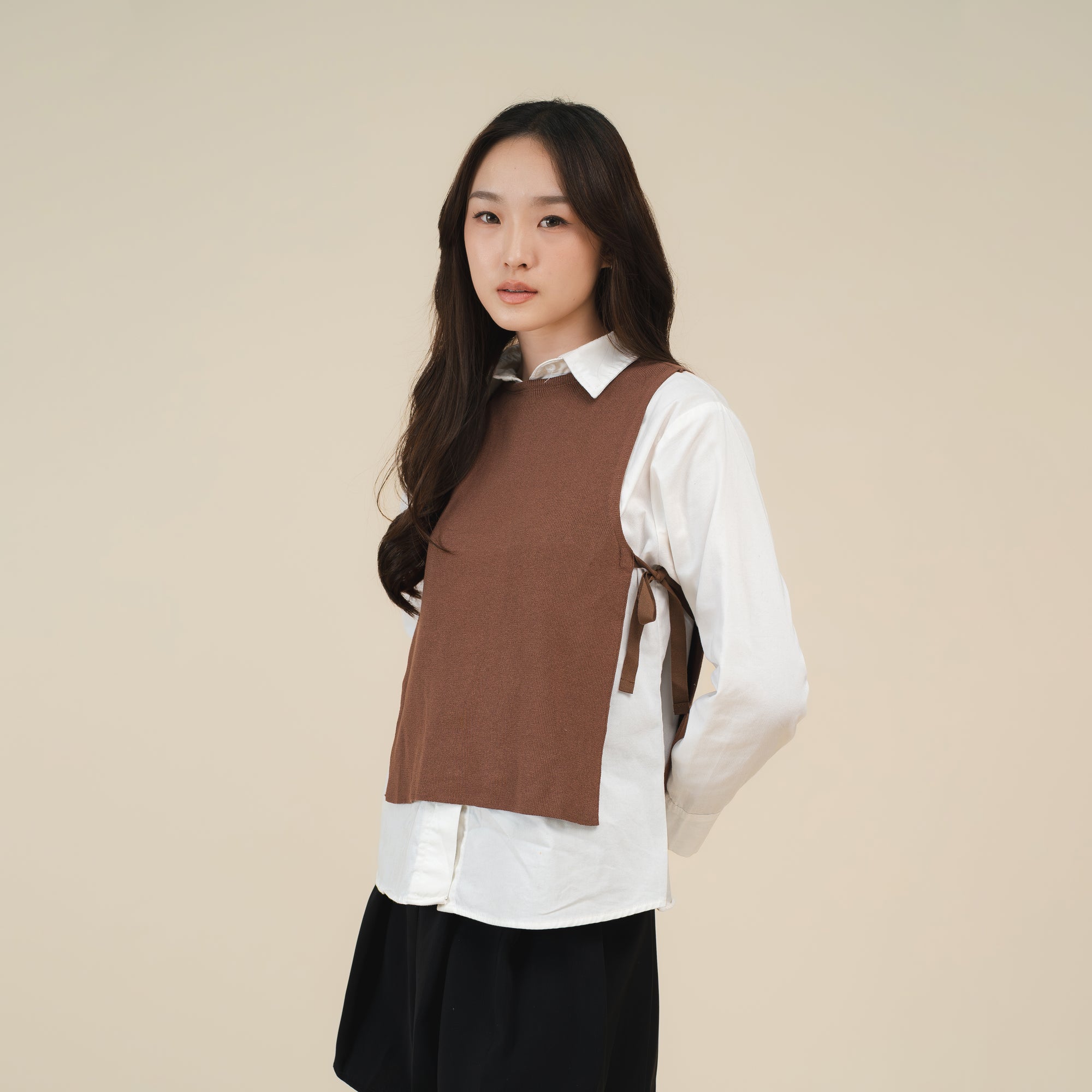 Nalure Tori Vest | Vest Knit Crop | Knitwear Wanita