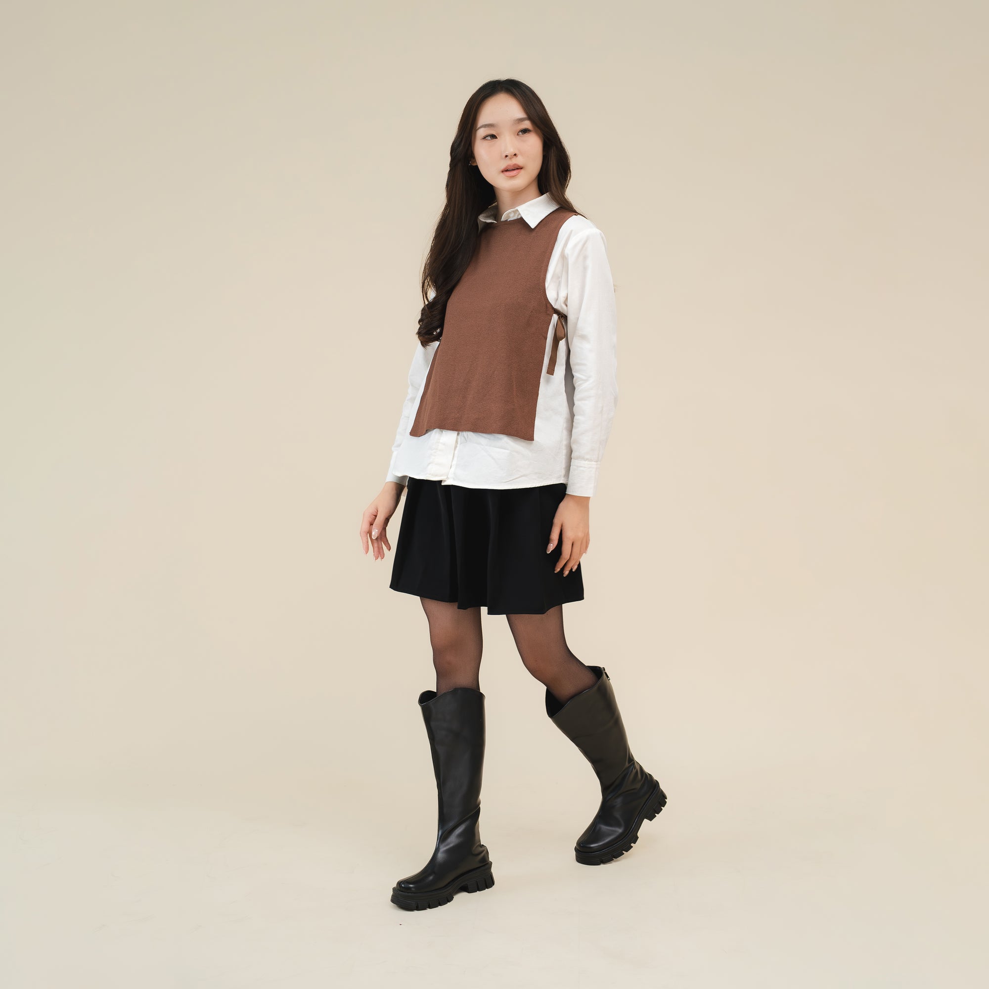 Nalure Tori Vest | Vest Knit Crop | Knitwear Wanita