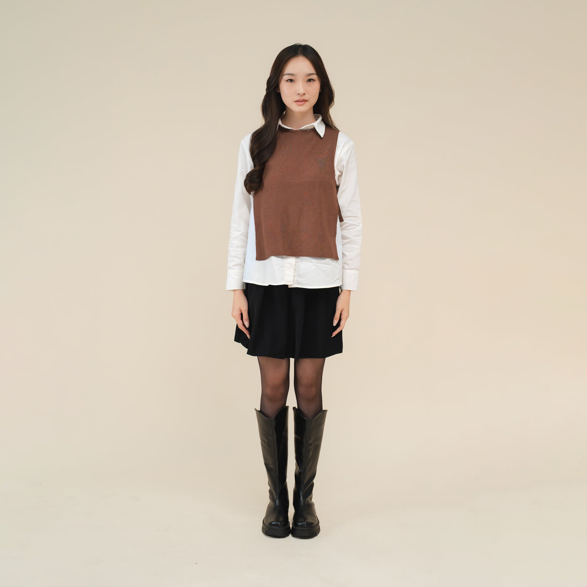 Nalure Tori Vest | Vest Knit Crop | Knitwear Wanita
