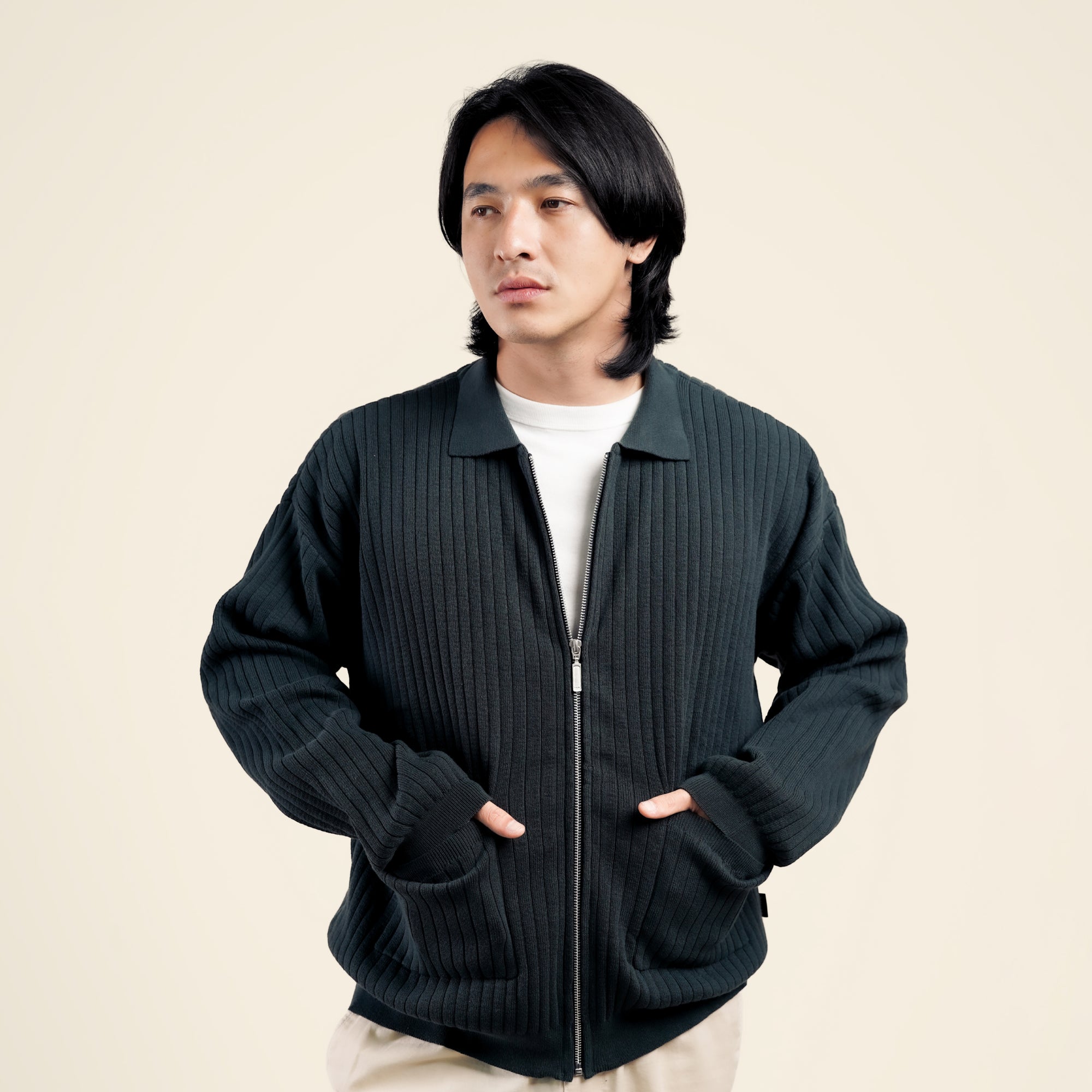 Nalure Jerry Jaket Pria | Jaket Rajut | Long Sleeve