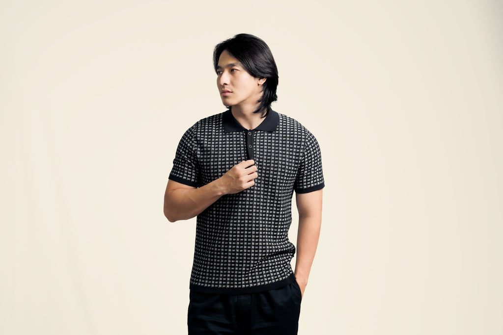 Nalure Kenneth Polo Shirt Pria | Knit Katun | Lengan Pendek Kerah