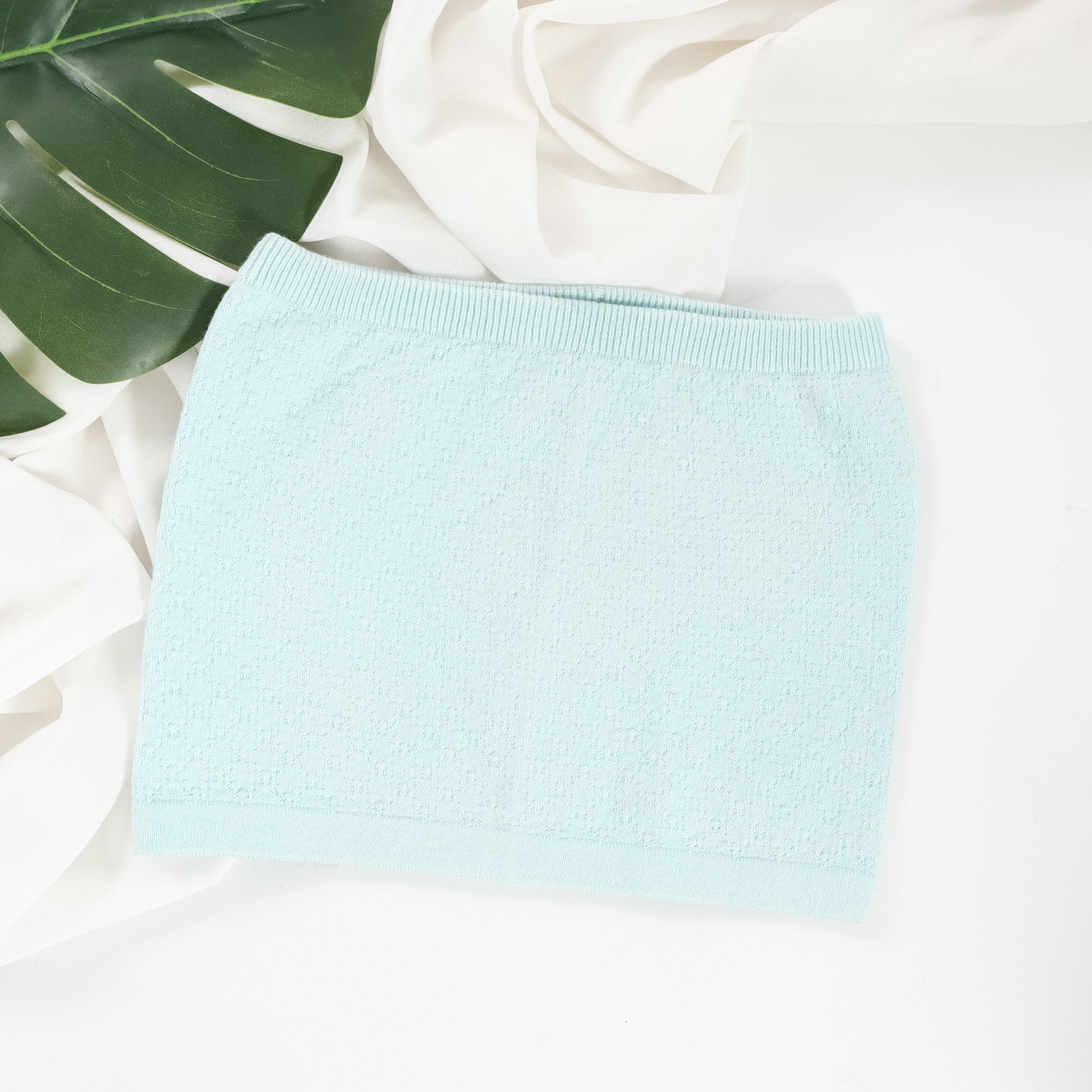 Nalure Naila - Crop Top Kemben Rajut | Tank Top Variasi Blue | Tank top wanita