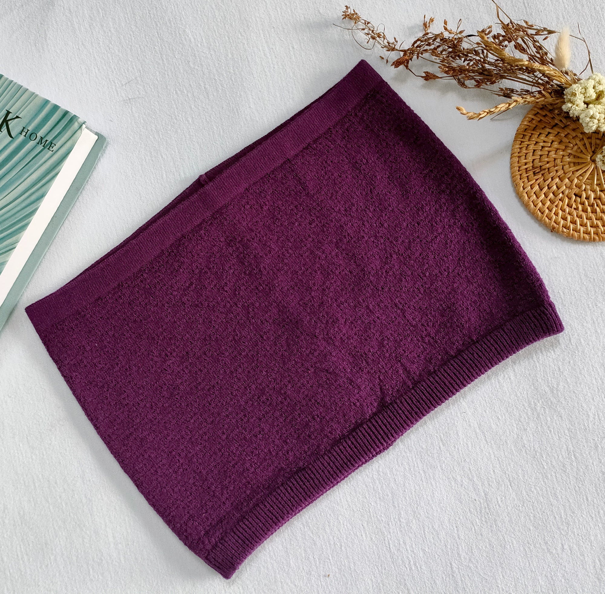 Nalure Naila - Crop Top Kemben Rajut | Tank Top Variasi Purple | Tank top wanita