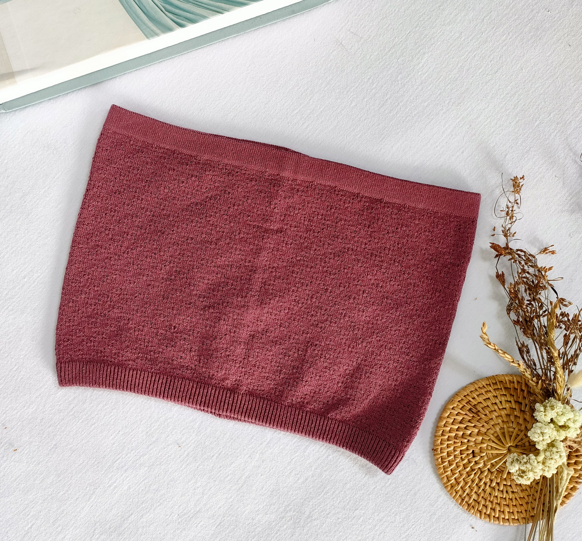 Nalure Naila - Crop Top Kemben Rajut | Tank Top Variasi Purple | Tank top wanita