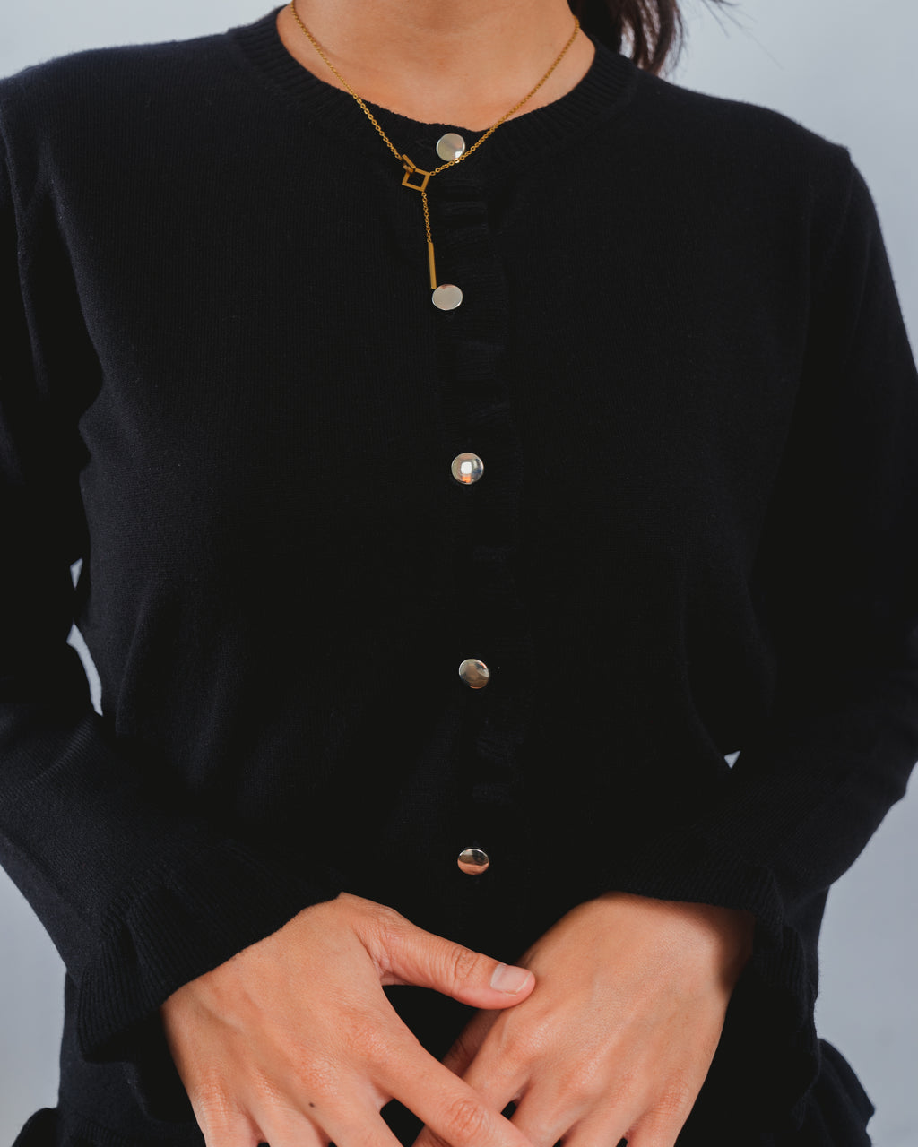 Nalure Chalote Frill Cardigan