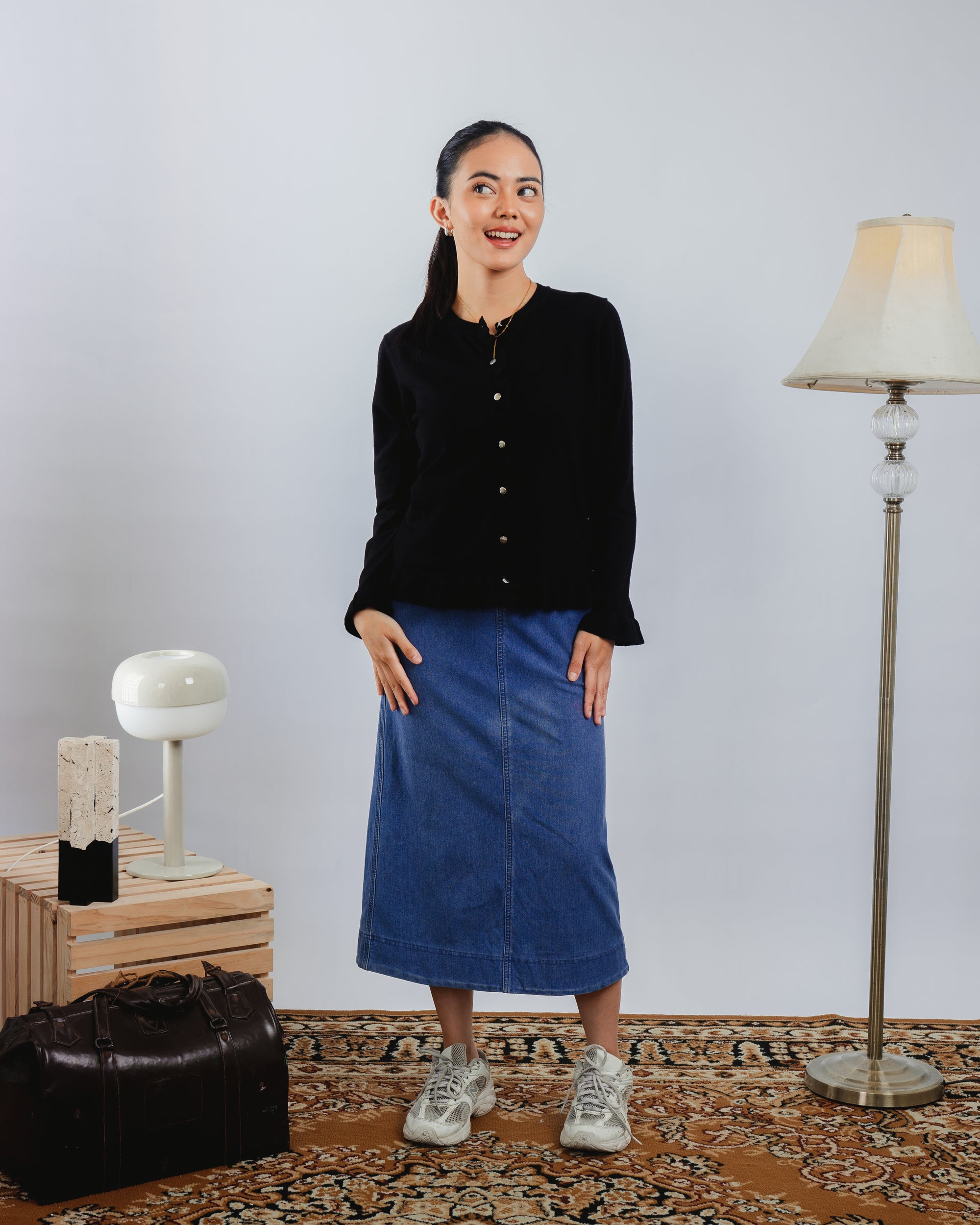 Nalure Chalote Frill Cardigan