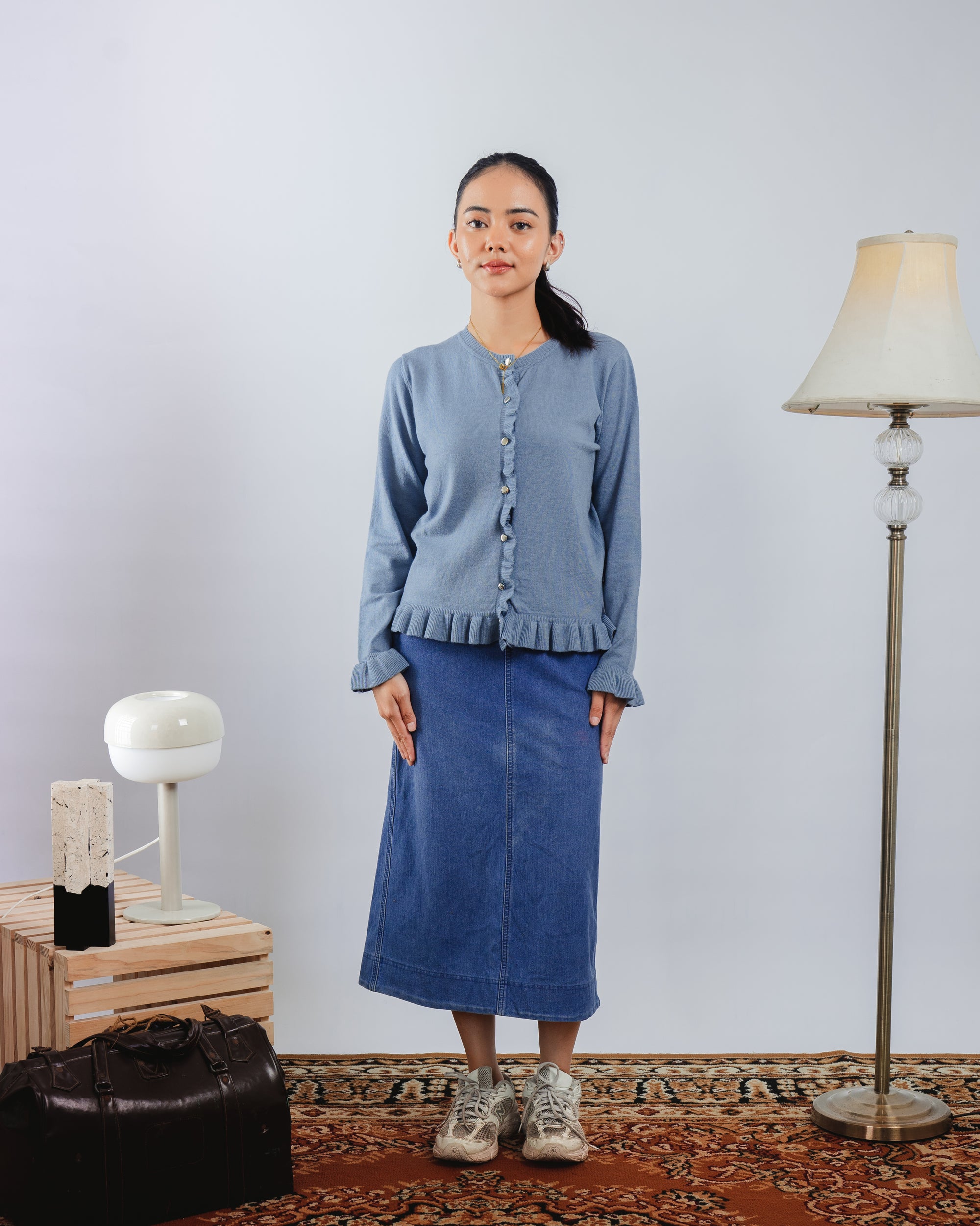 Nalure Chalote Frill Cardigan