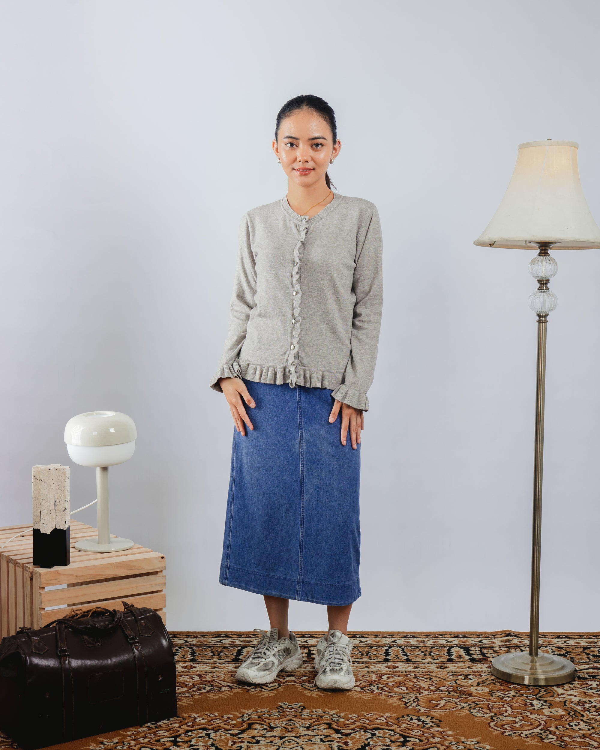Nalure Chalote Frill Cardigan