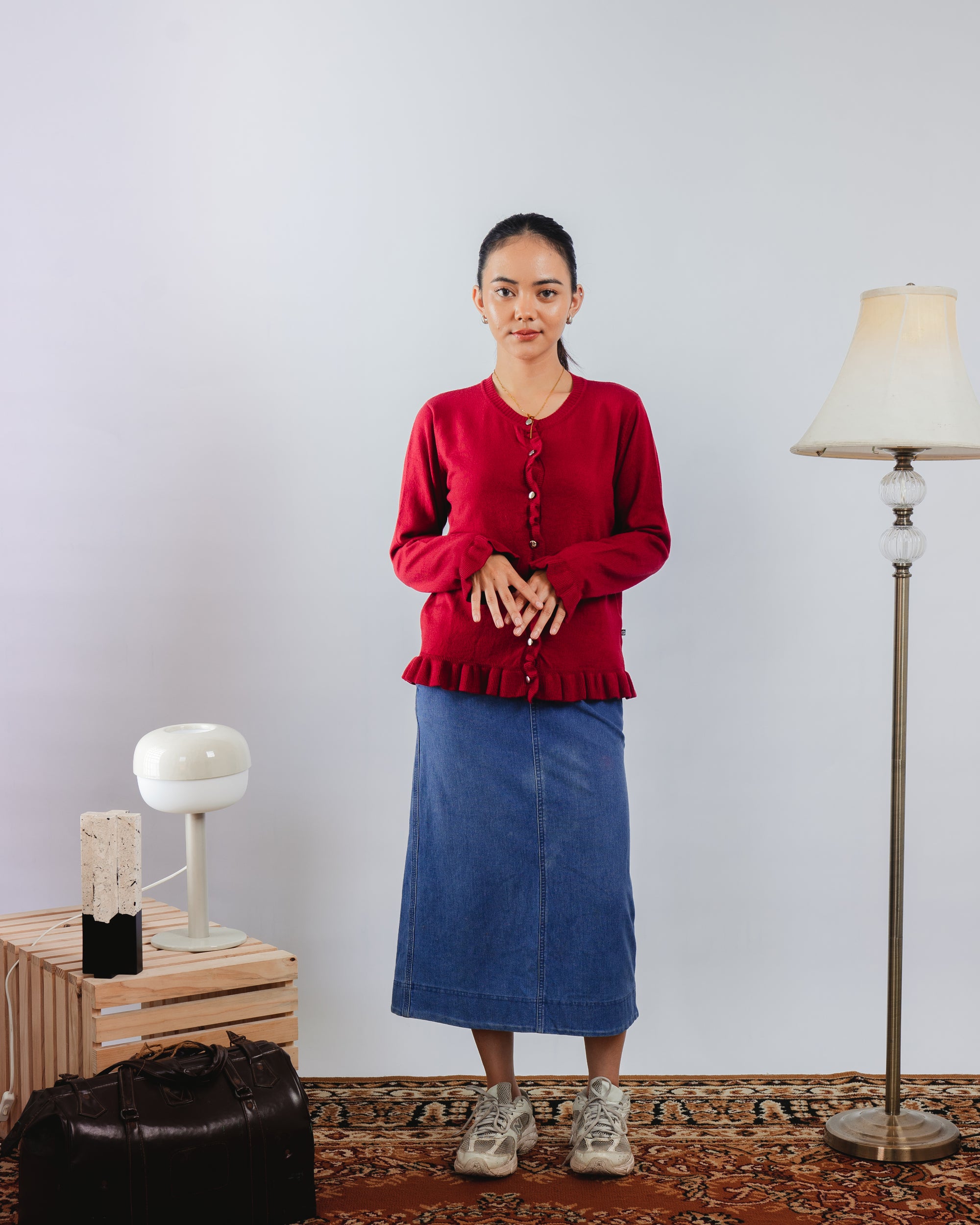 Nalure Chalote Frill Cardigan