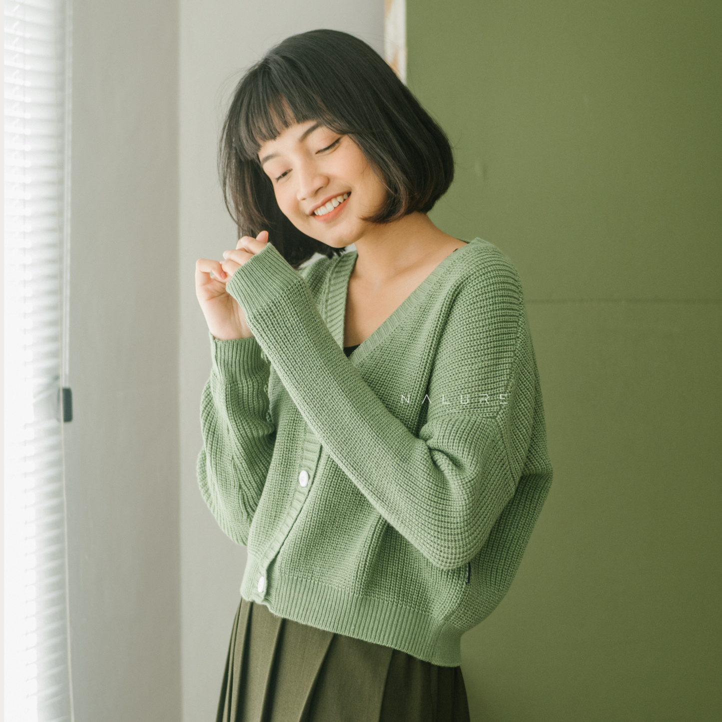 Nalure Cardigan Front Button