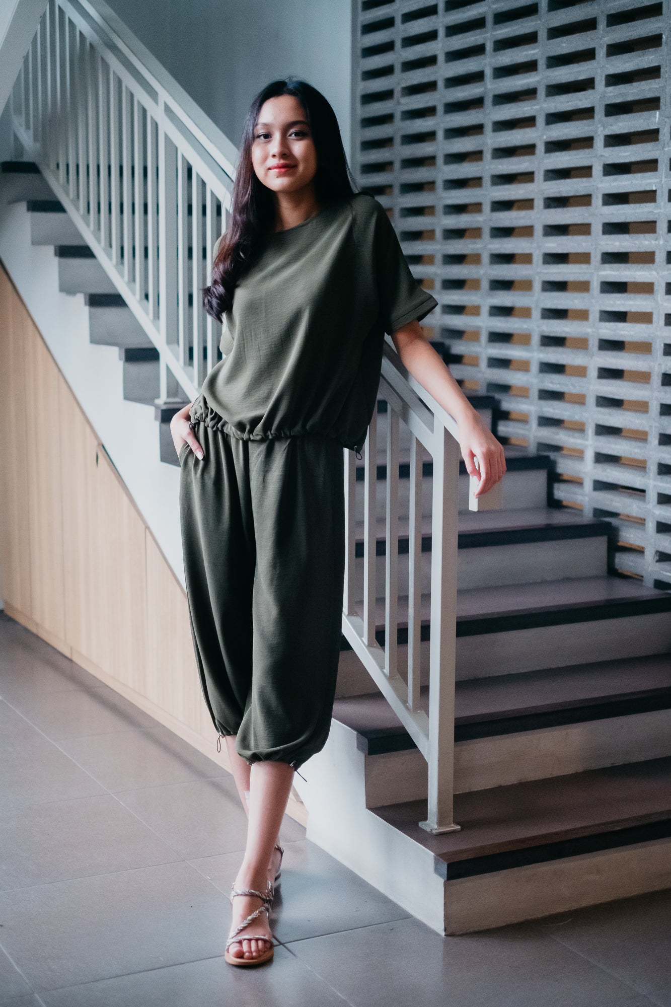 Nalure Meiki Bloues Crincle Ladies