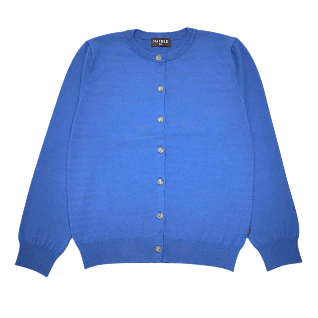 Nalure Vinna Cardigan Wanita | Cardigan Basic Soft | Long Sleeve Crewneck