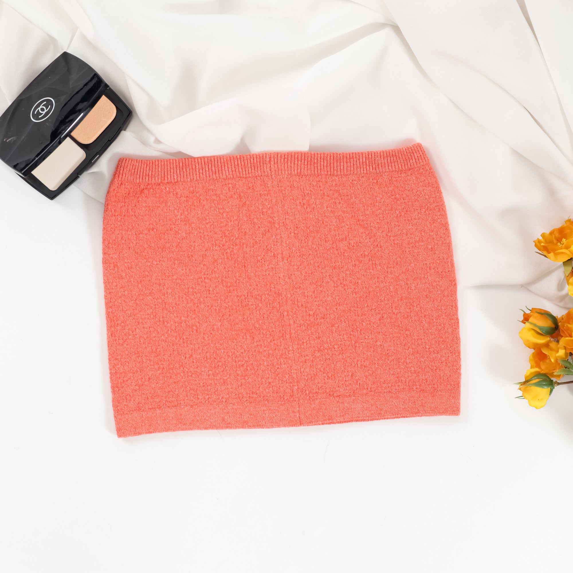 Nalure Naila - Crop Top Kemben Rajut | Tank Top Variasi Orange | Tank top wanita