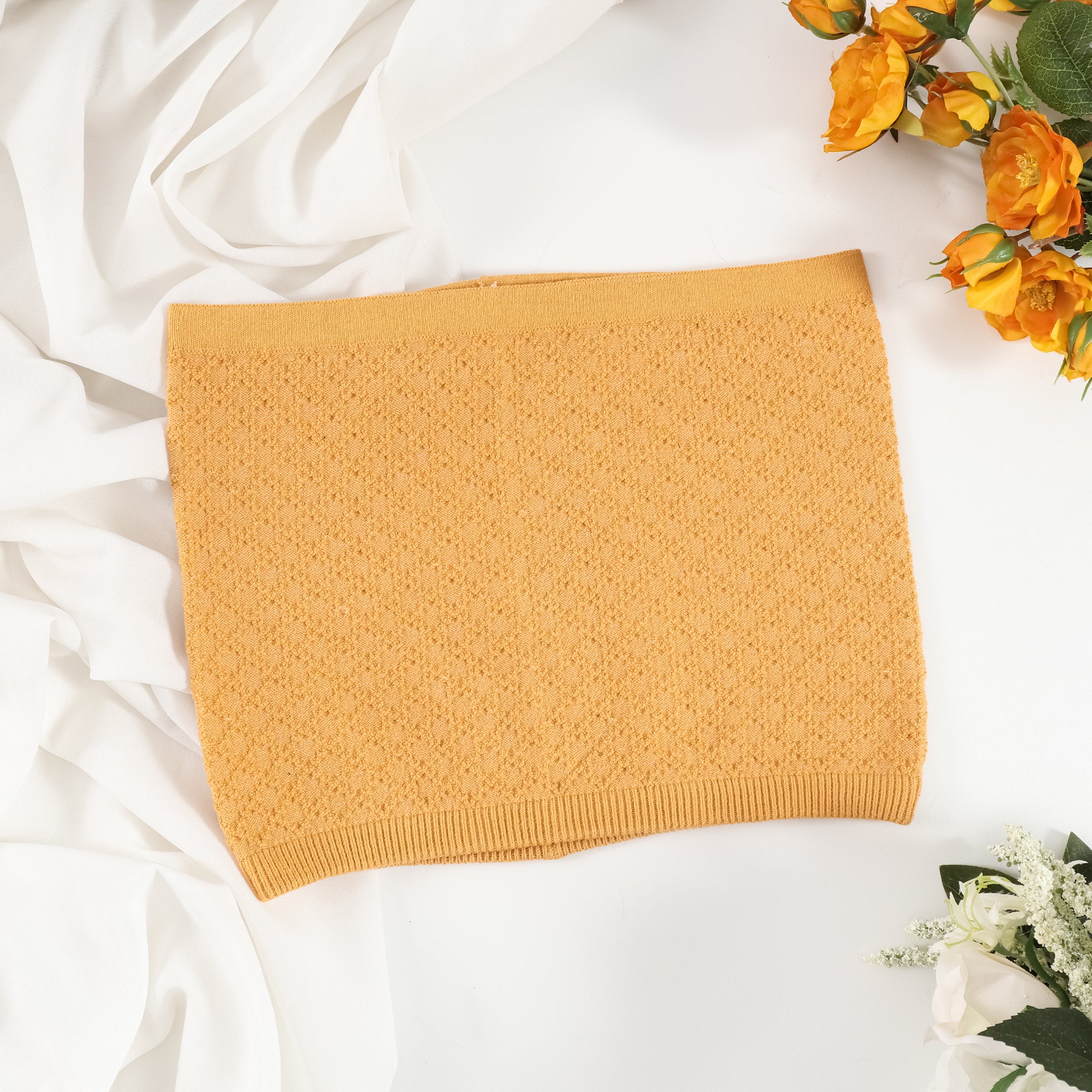Nalure Naila - Crop Top Kemben Rajut | Tank Top Variasi Orange | Tank top wanita